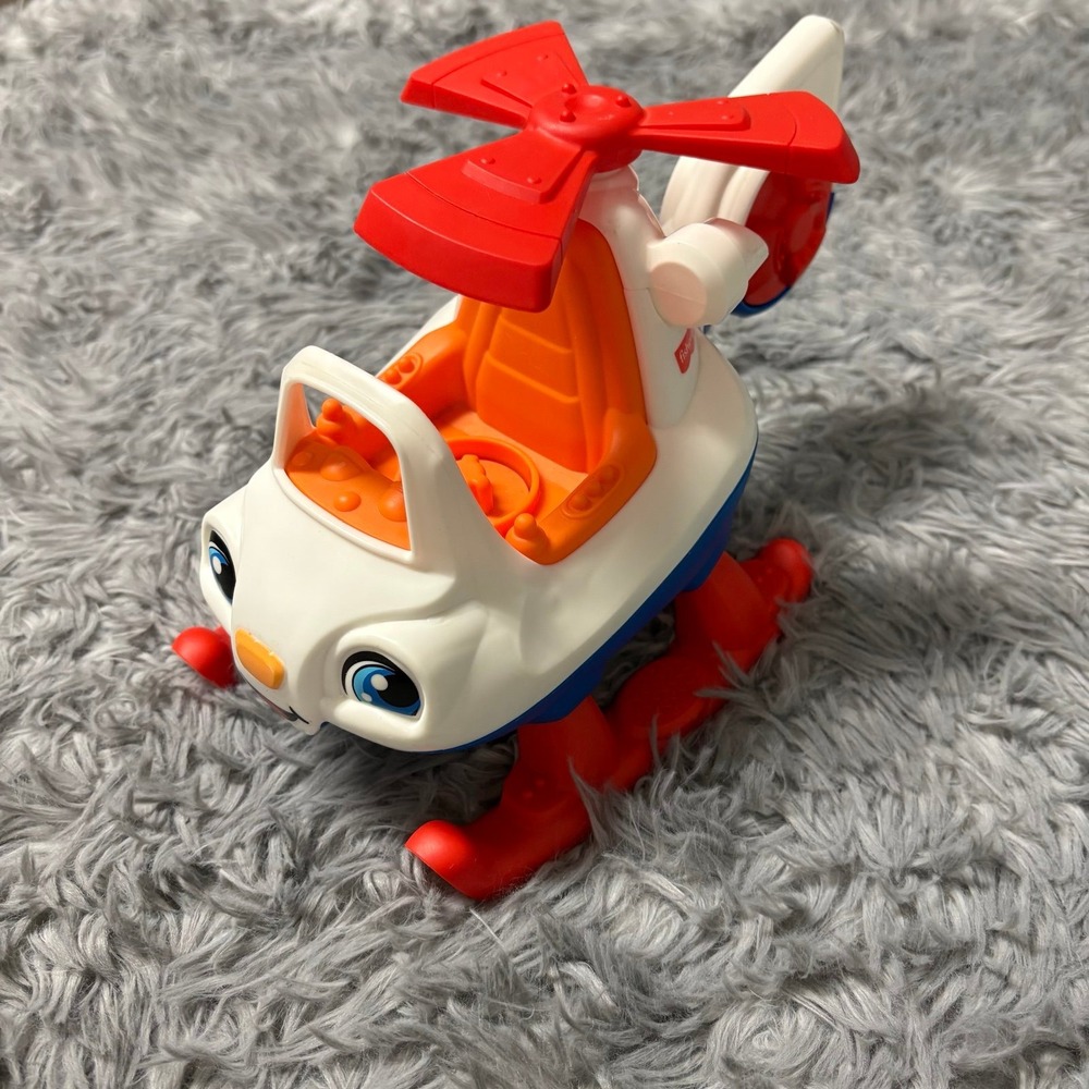Vintage Fisher Price Little People Helicopter Toy